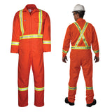 Unlined Work Coverall with Reflective Material - 1325US7 - FRpro.com