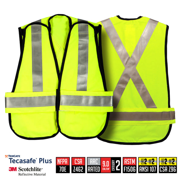 High Visibility Vest Covering Unlined - A648TY7