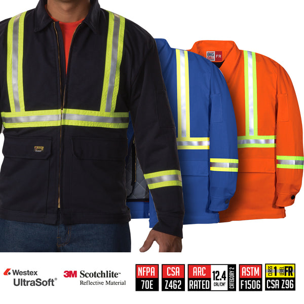 Team Jacket Zip-In Zip-Out with Reflective Material - CL345US9