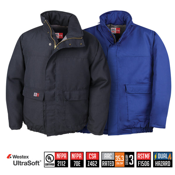 Quilt Lined Bomber Winter Jacket - M400US7
